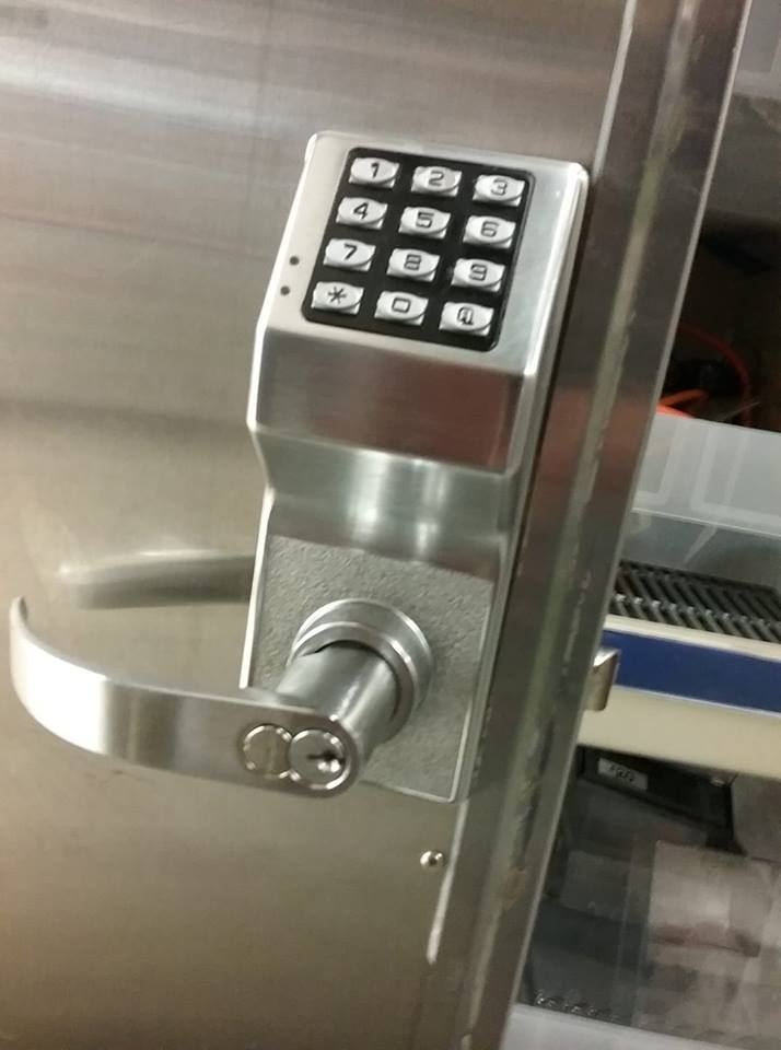 Electronic Push Button Commercial Lock